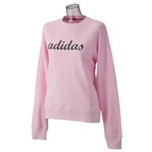 adidas(アディダス) スウェットクルーネック ピュアピンク S IU790 E94246