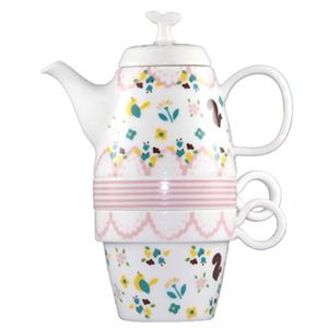 Shinzi Katoh Tea For Two ティーポット&カップ2個組 Flower Garden C203