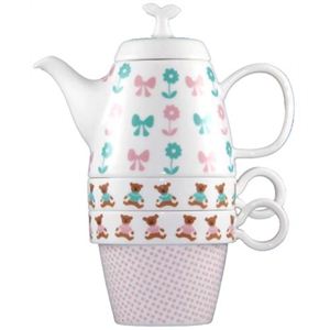 Shinzi Katoh Tea For Two ティーポット&カップ2個組 Teddy Bear C204