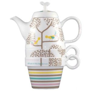 Shinzi Katoh Tea For Two ティーポット&カップ2個組 Happy Tree C205