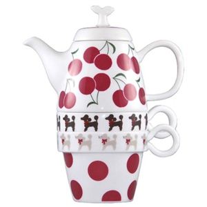 Shinzi Katoh Tea For Two ティーポット&カップ2個組 Cherry C213