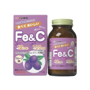 ユーワ 食べておいしい Fe&C(プルーン味) 70粒 【3セット】