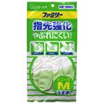 ファミリービニール 薄手指先強化 M グリーン 【12セット】