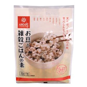 はくばく お豆と雑穀ごはんの素 30g*7袋 【10セット】