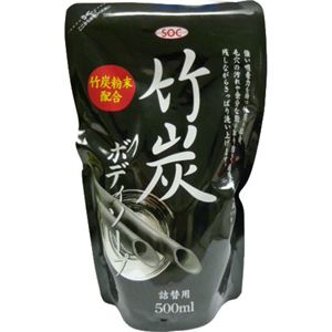 SOC 竹炭ボディソープ 詰替用500ml 【6セット】