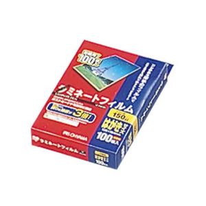 IRIS OHYAMA（アイリスオーヤマ） ラミネートフィルム 150ミクロン はがきサイズ 100枚 【3セット】