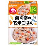 ピジョンレトルトパウチ 海の幸の玄米ごはん 80g*2袋 【10セット】