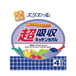 エリエール 超吸収 キッチンタオル 4R 【12セット】