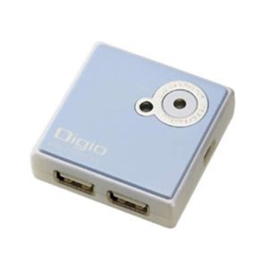 ロアス 4ポートUSB2.0ハブ UH-2264 ブルー 【3セット】