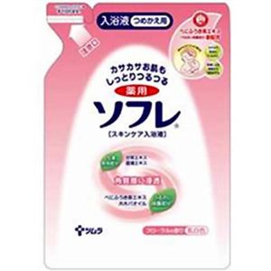 ソフレ スキンケア入浴液つめかえ用 フローラル  600ml 【7セット】