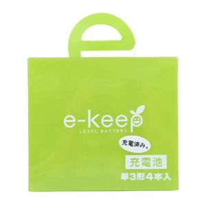 e-Keep 充電式ニッケル水素電池 単3形4本入 【2セット】