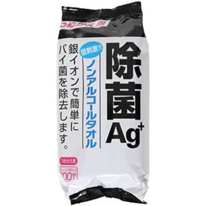 除菌Agプラス ノンアルコールタオル 100枚入 つめかえ用 【8セット】