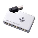 ロアス 4ポートUSB2.0ハブ UH-2194-SL(シルバー) 【2セット】