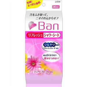 Ban(バン) リフレッシュシャワーシート フェアリーフローラルの香り 36枚 【10セット】