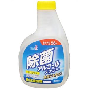 ティポス 除菌アルコールスプレー つけかえ用 380ml 【4セット】