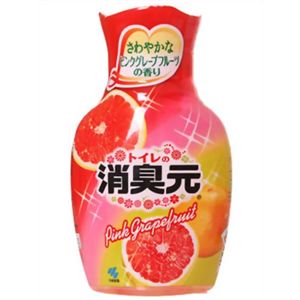 トイレの消臭元 さわやかなピンクグレープフルーツ 400ml 【15セット】