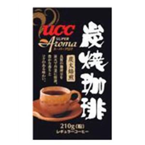 UCC スーパーアロマ 炭焼珈琲(粉) 210g 【5セット】