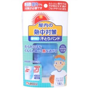 屋内の熱中対策 屋内向け汗とりバンド 1個入 【3セット】