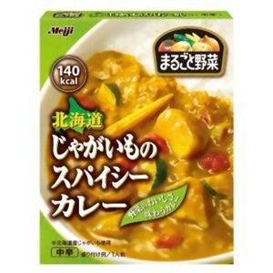 明治製菓 まるごと野菜 北海道じゃがいものスパイシーカレー 200g 【17セット】