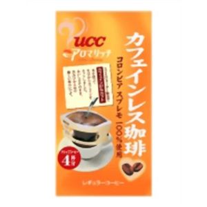 UCC スーパーアロマ アロマリッチ カフェインレス珈琲 4パック 【14セット】