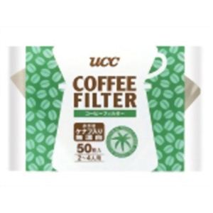 UCC コーヒーフィルター 無漂白 ケナフ入り 2-4人用 50枚入 【30セット】