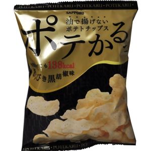 サッポロ ポテかるっ あらびき黒胡椒味 33g 【16セット】