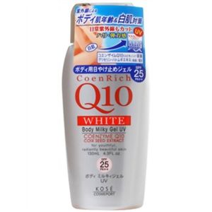 コエンリッチQ10 ホワイトボディミルキィジェルUV SPF25 130ml 【4セット】