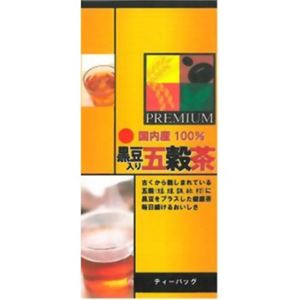 健茶館プレミアム 国内産100%黒豆入り五穀茶 144g 【4セット】