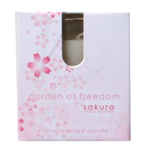 【季節限定】garden of freedom ミニセンティッドキャンドル サクラ 【4セット】