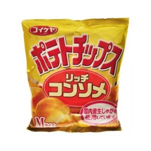 コイケヤ Mサイズポテトチップス リッチコンソメ 60g 【21セット】