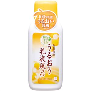 お湯物語 うるおう乳液風呂 ゆずみつの香り 600ml 【4セット】