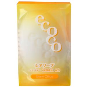 ecoco シアソープ シャイニーシトラスの香り 110g 【4セット】