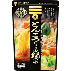 ミツカン シメまで美味しい とんこつしょうゆ鍋つゆストレート 750g 【11セット】