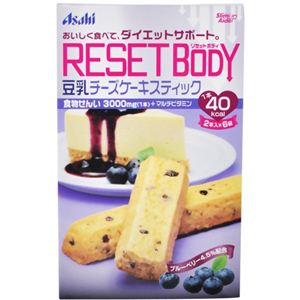 スリムアップエイド リセットボディ 豆乳チーズケーキスティック 2本入*6袋 【6セット】