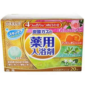 バスキング 炭酸ガスの薬用入浴剤 くつろぎアソート 20錠入 【6セット】