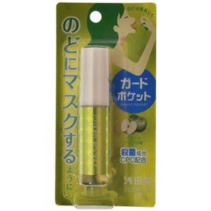 浅田飴 ガードポケット グリーンアップル味 13ml 【3セット】