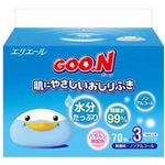 グーン 肌にやさしいおしりふき 詰替用 70枚*3P 【9セット】