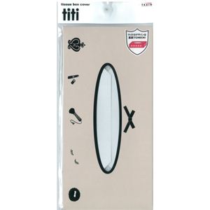 ティッシュボックスカバーtiti バイカラーコスメ 【6セット】