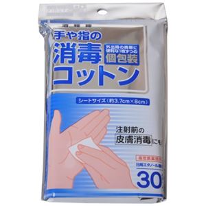 手や指の消毒コットン 30包入り 【6セット】