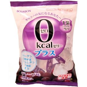 0kcalゼリープラス グレープ味 10個入 【8セット】