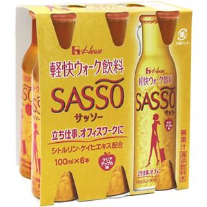 軽快ウォーク飲料 SASSO(サッソー)100ml*6P 【3セット】