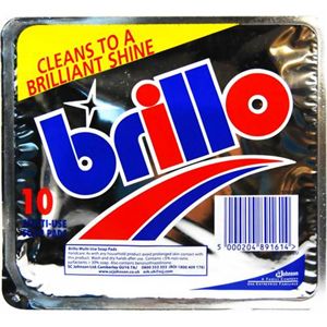 UK brillo(ブリロ) 石鹸付き万能たわし 10P 【6セット】