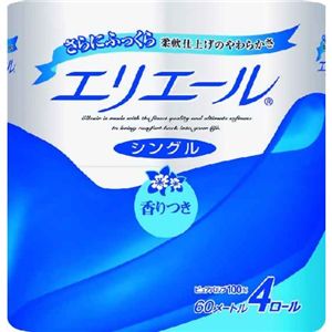 エリエール トイレットティッシュー 60m*4R(シングル) 香りつき 【20セット】