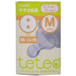 teteo コンビ 乳首母乳・ミルク用 Mサイズ 1個入り 【4セット】