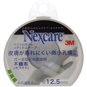 ネクスケア マイクロポア メディカルテープ不織布ホワイト 12.5mm*9.1m 【6セット】