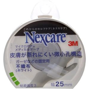 ネクスケア マイクロポア メディカルテープ不織布ホワイト25mm*9.1m 【4セット】