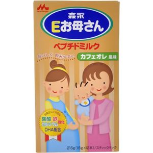 森永ペプチドミルク Eお母さん カフェオレ風味 18g*12本入 【7セット】