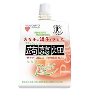 クラッシュタイプの蒟蒻畑ライト もも味 150g*6個入 【3セット】