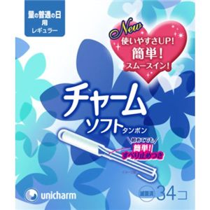 チャームソフトタンポン レギュラー34コ 【4セット】