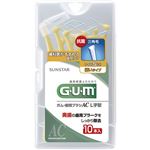 GUM 歯間ブラシ L字型 10P S 【6セット】